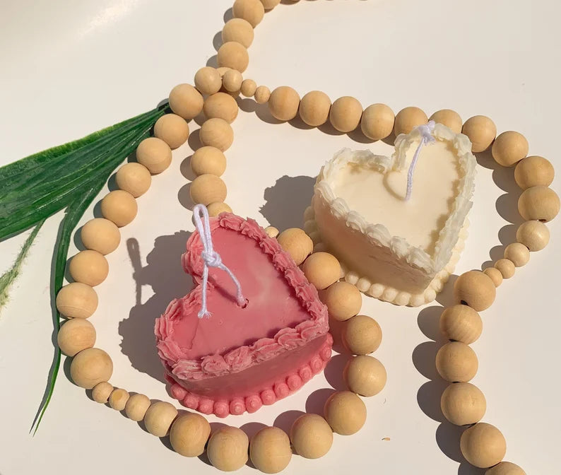 Heart Candle Mould (G) - Cake