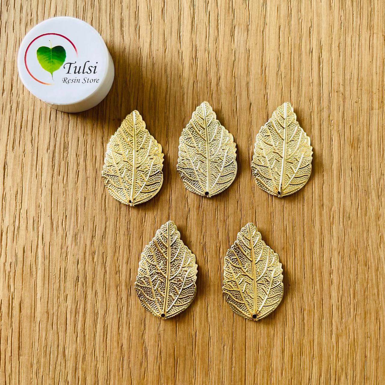 Metal Leaf Charm (N) (2pc)