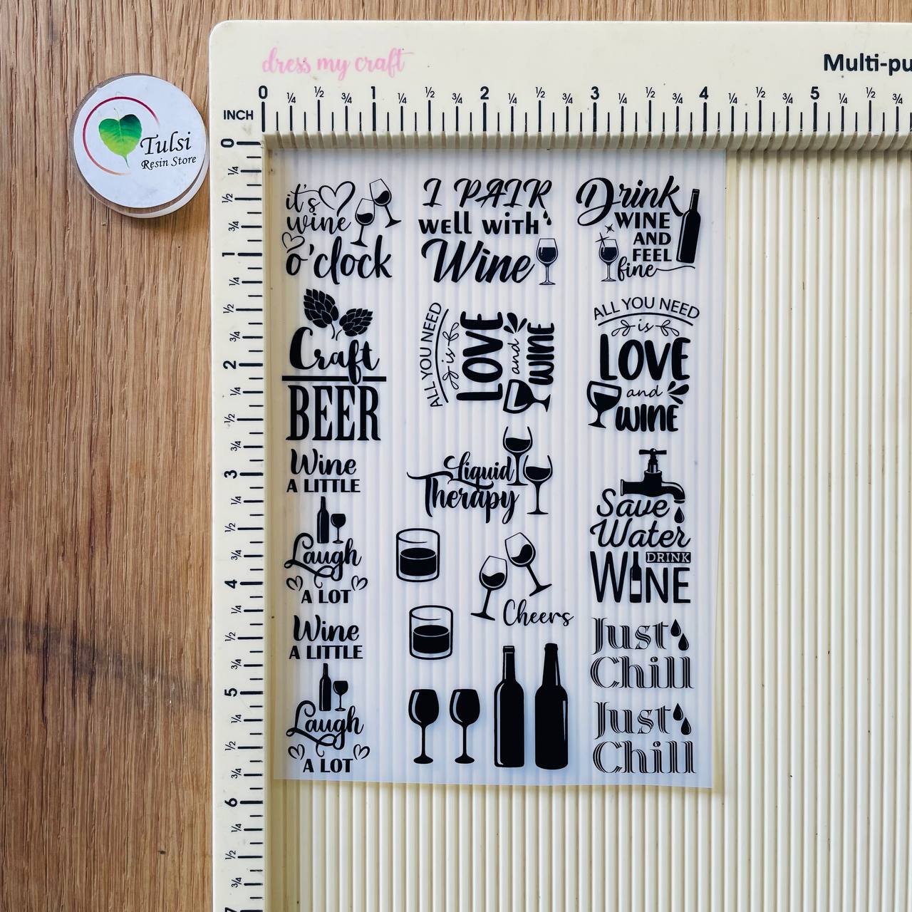 A6 Insert Sheet - Wine Quotes