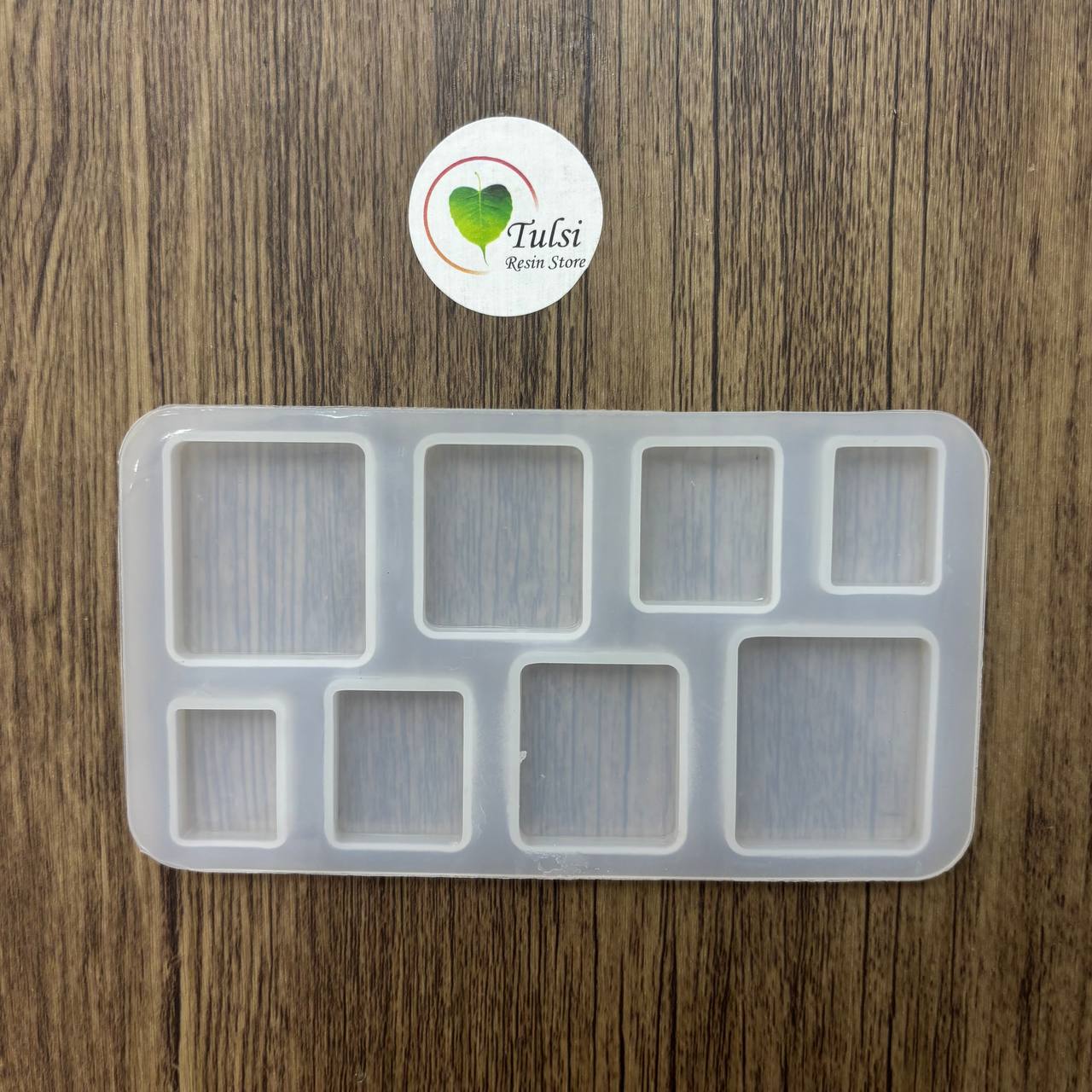 Pop-Socket/Keychain Mould- Rectangle (8 Cavity)
