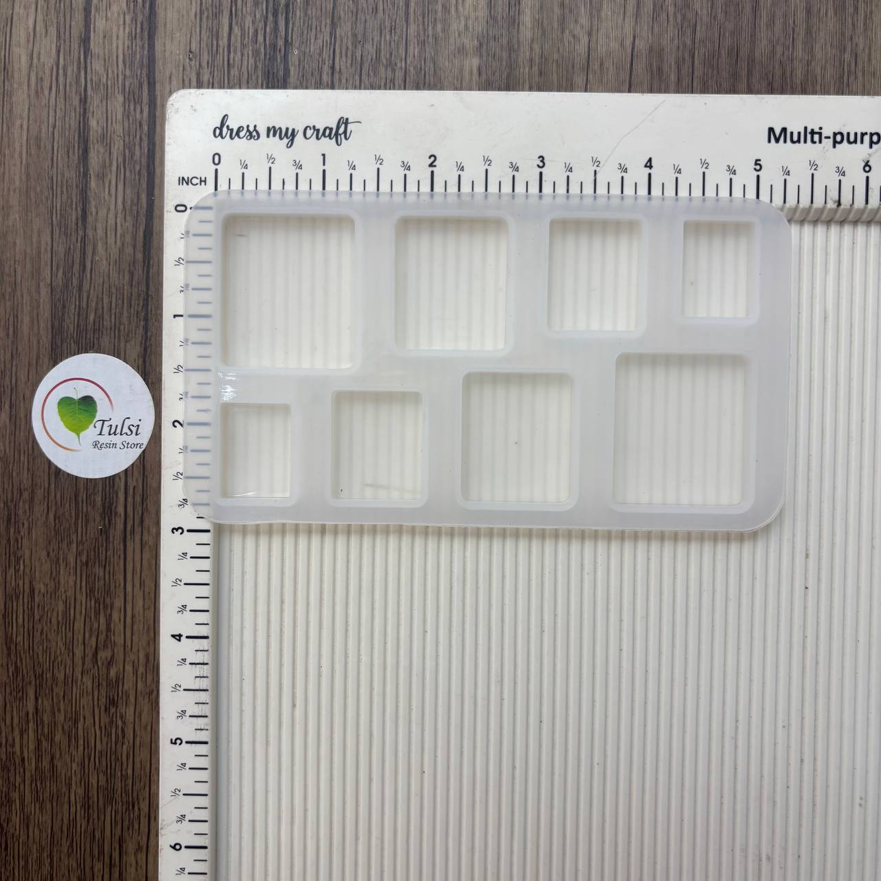 Pop-Socket/Keychain Mould- Rectangle (8 Cavity)