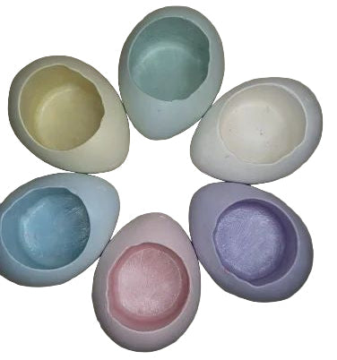 Concrete Jars (A7) - Egg Shell