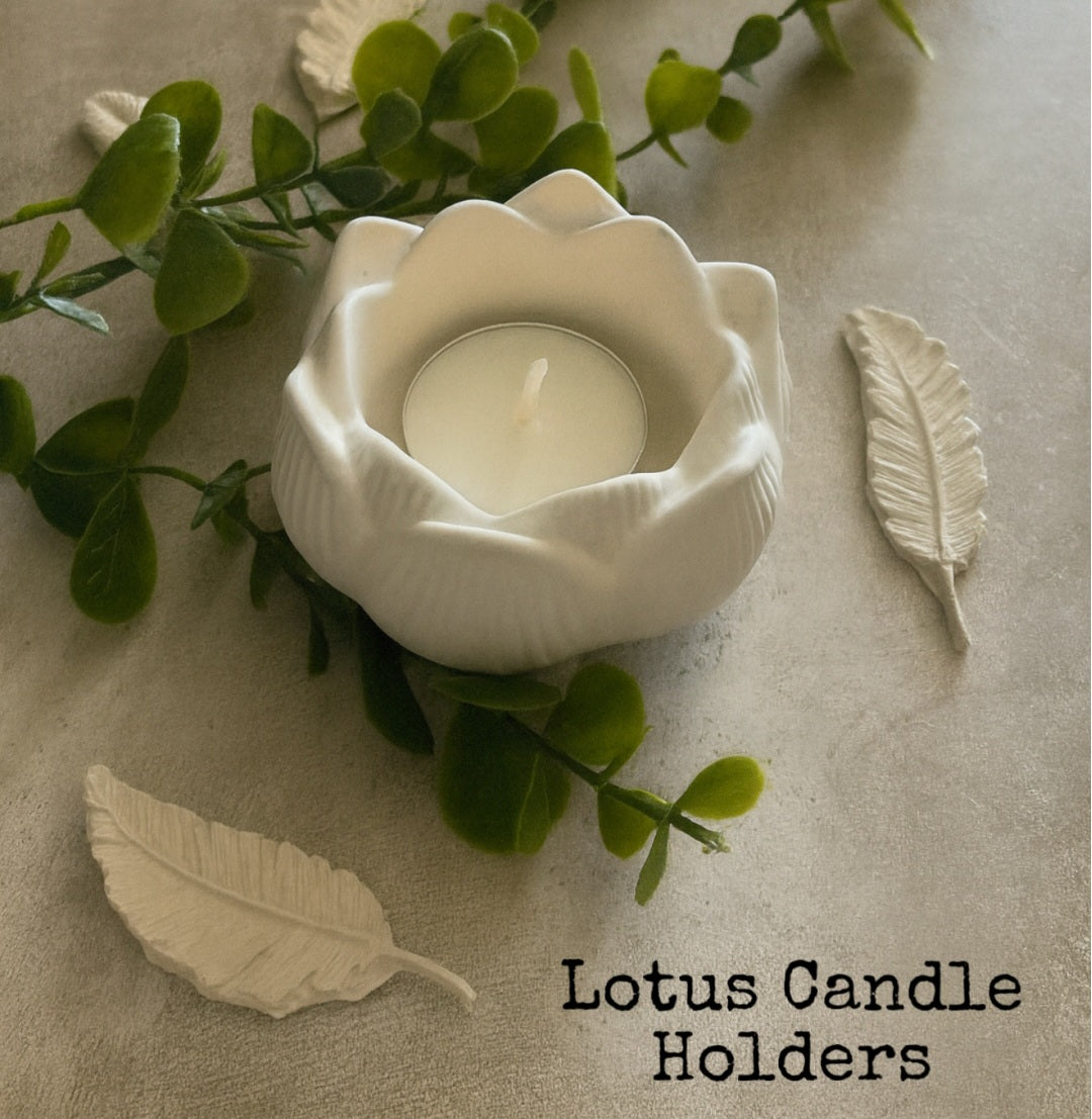 Candle Concrete Jars (A1) - Lotus