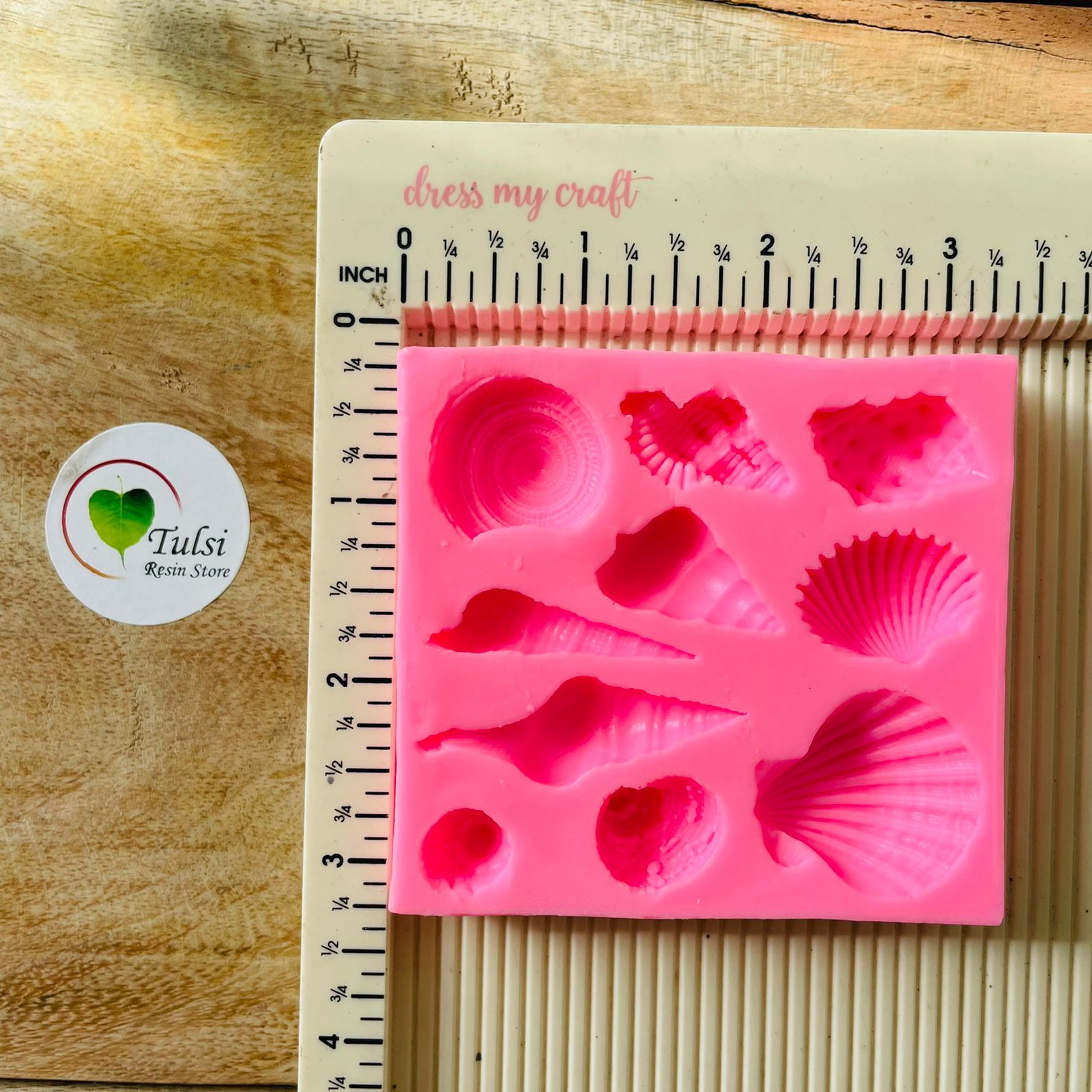 Pink 10 Cavity Shell Mould