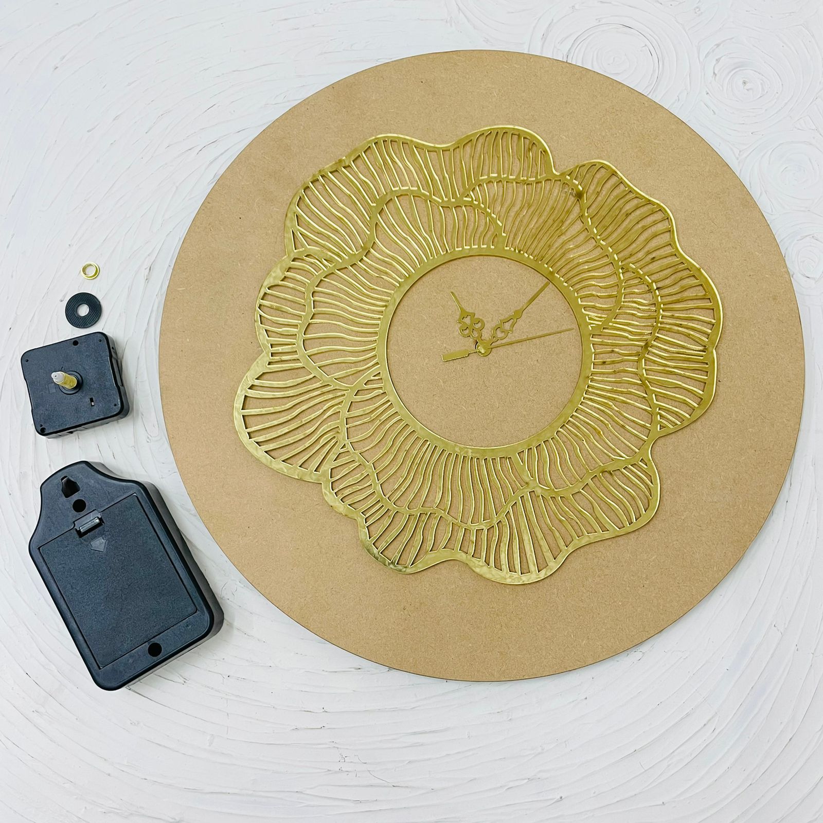 16" Flower Ring Clock Set