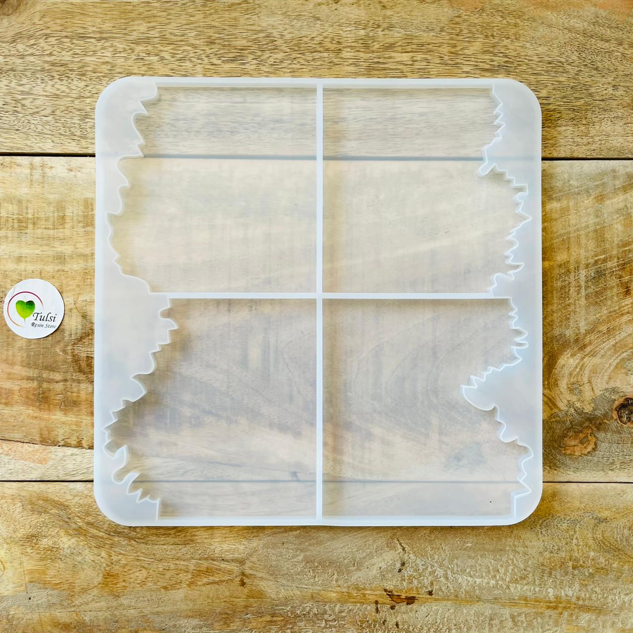 4pc Designer Square Coaster Mould