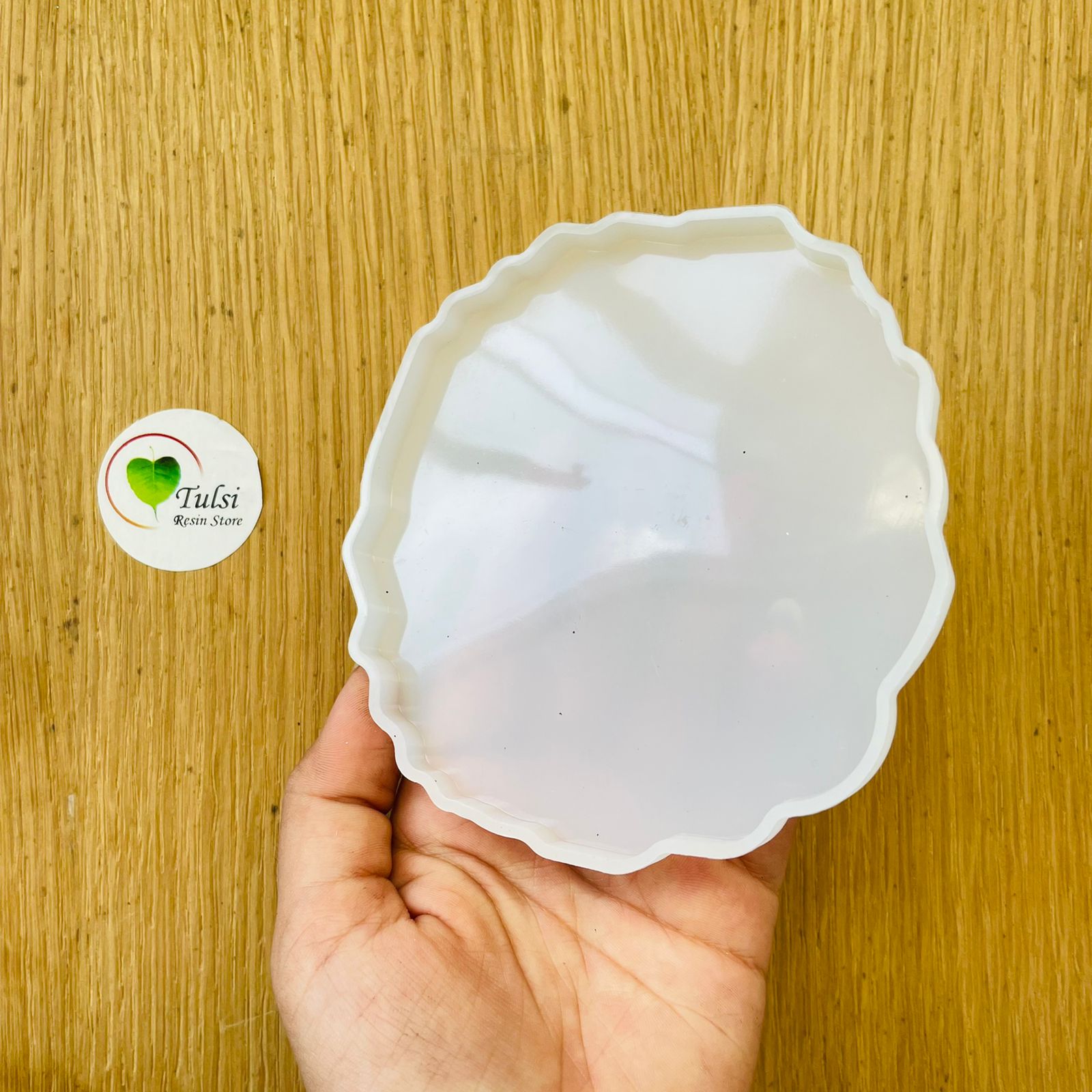 Agate Coaster Mould - 4" Thin 2 | Tulsi Resin