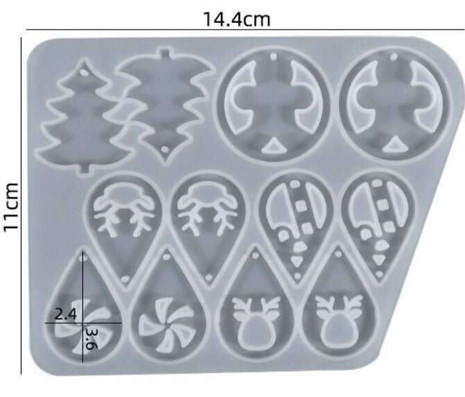 Christmas Theme Earring Mould (A)