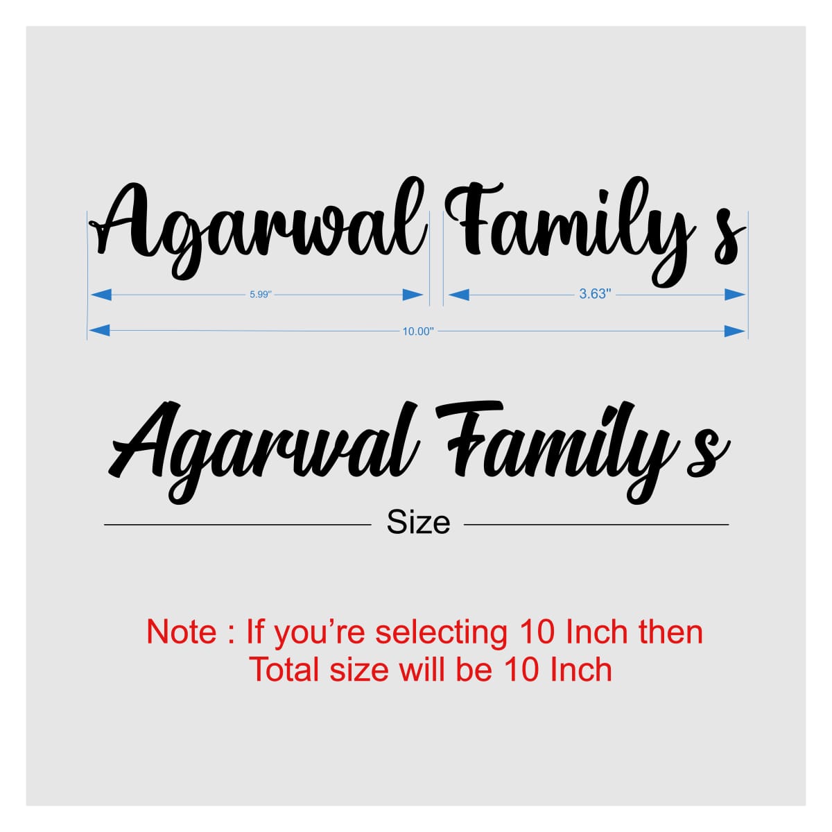 Custom Acrylic Cutout Two Line - Black