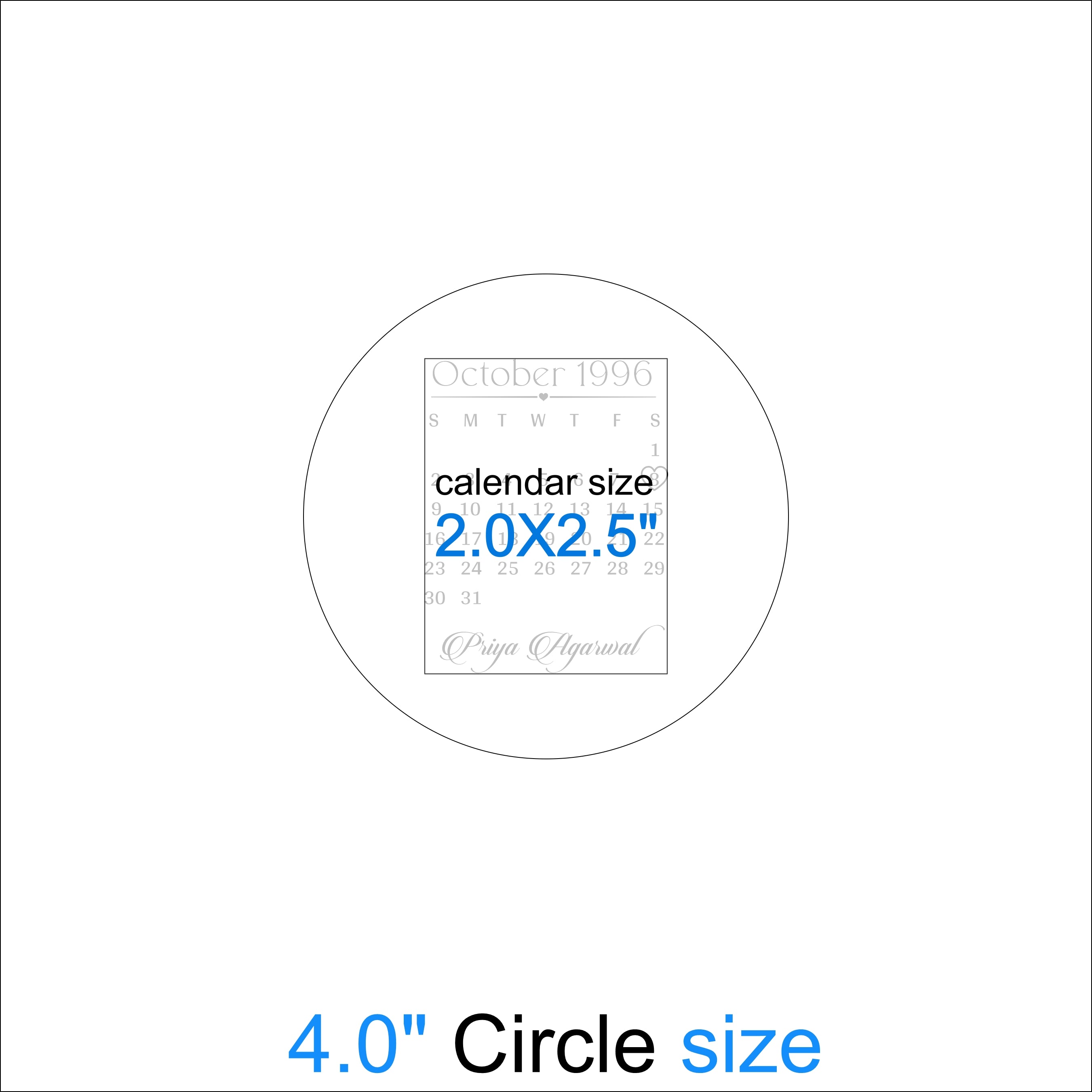 Custom Insert Sheet- Calendar