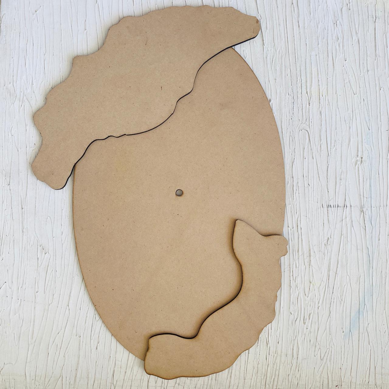 Oval Geode Clock Base