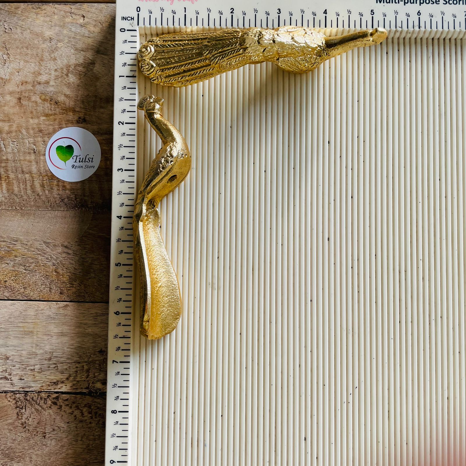 Peacock Metal Tray Handle