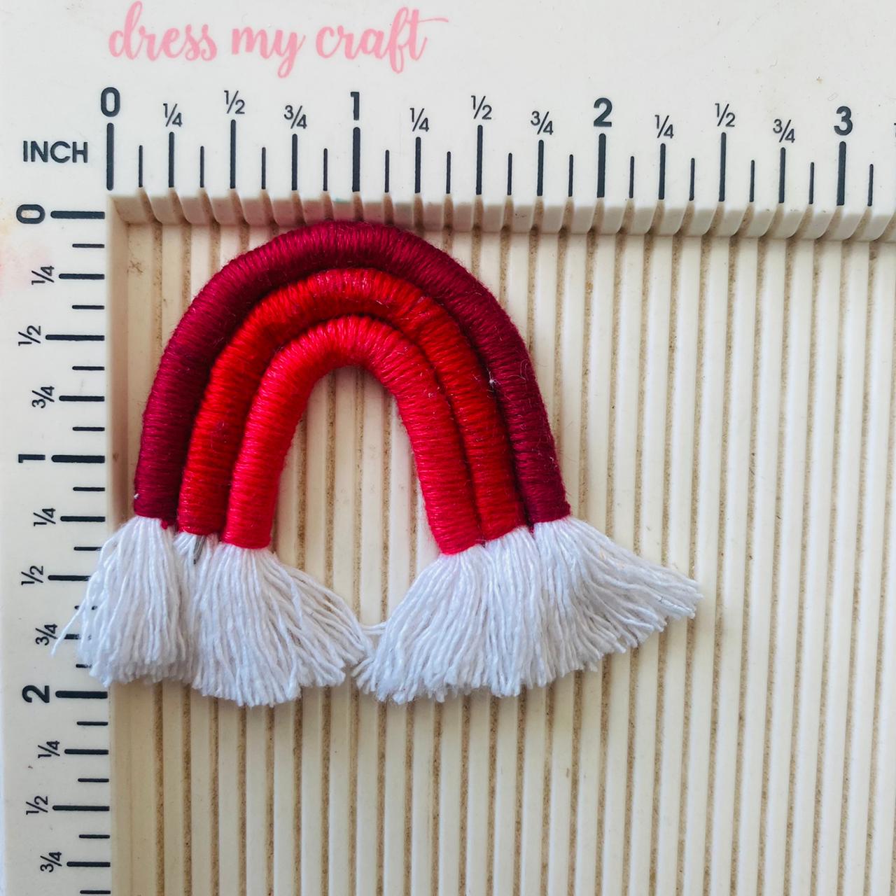 Macrame Rainbow Red (1)