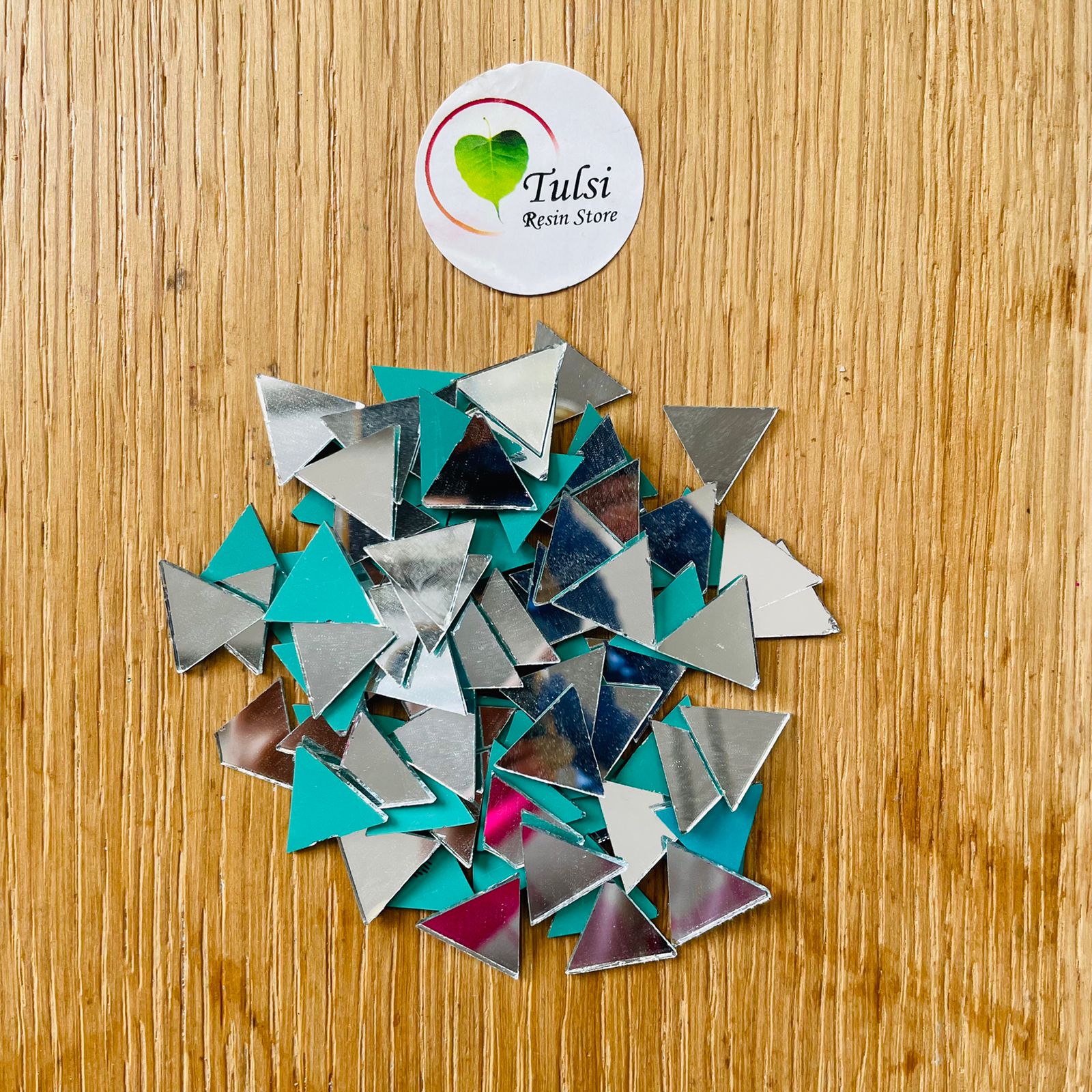 Triangle Shape Glass Mirror For Different Craft