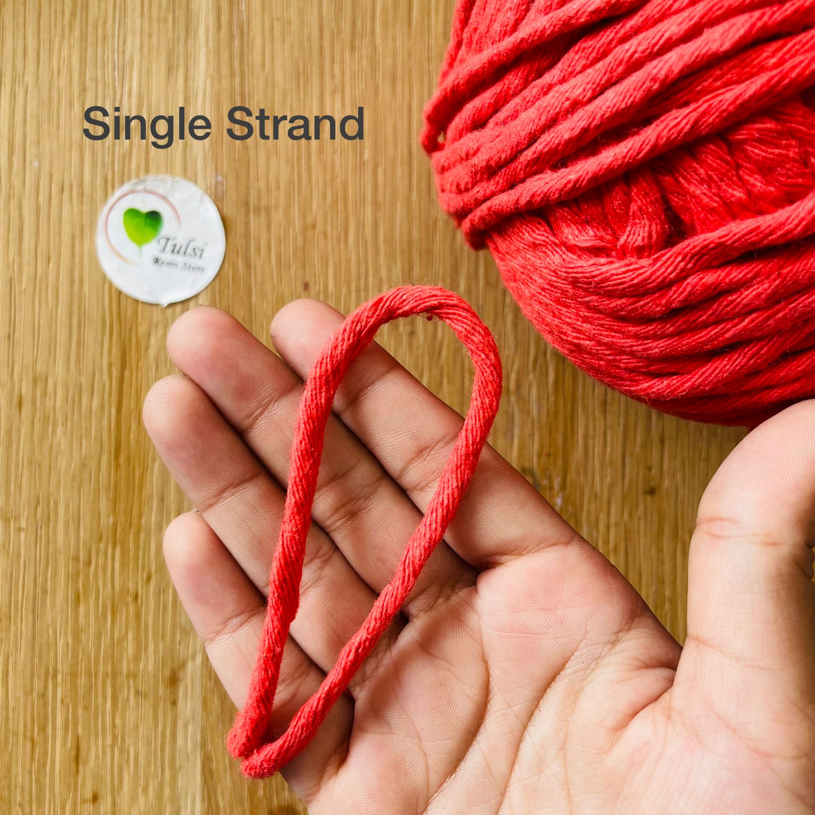 Vermilion Macrame Thread(Reddish Orange)