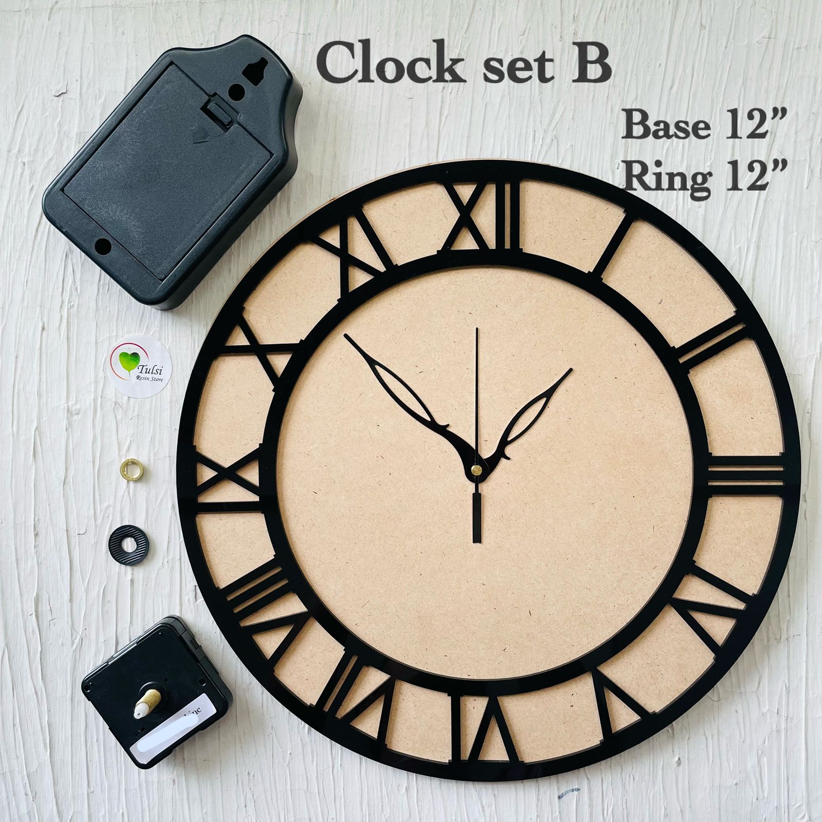 Clock Set With Roman Ring B