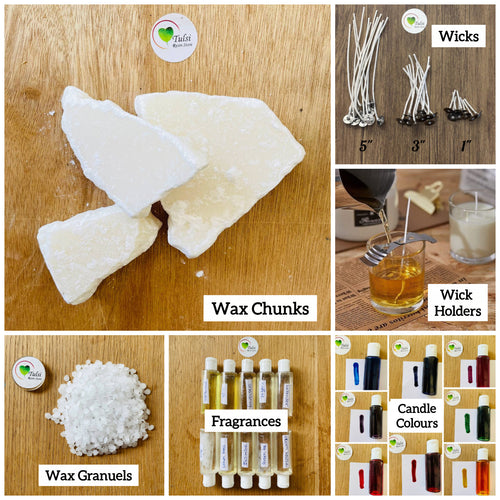 Candle Wax , Wicks & Others