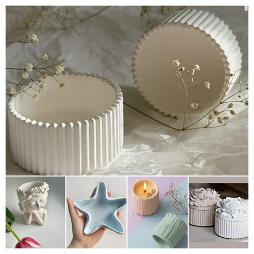 Candle Concrete Jars