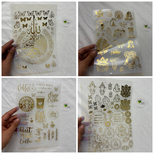 Gold/Metal Insert Sheet