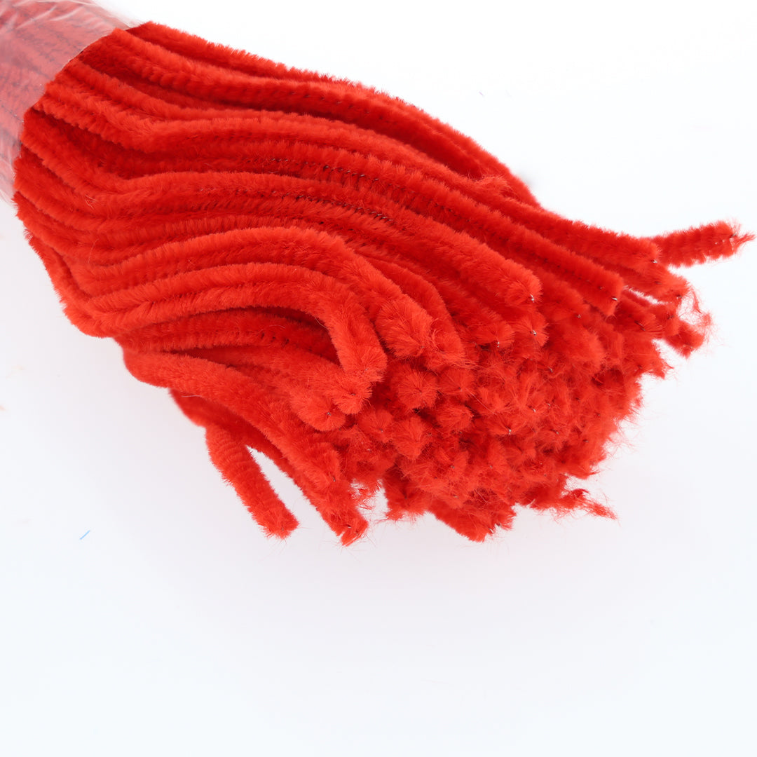 Plain Pipe Cleaners (C) - Red