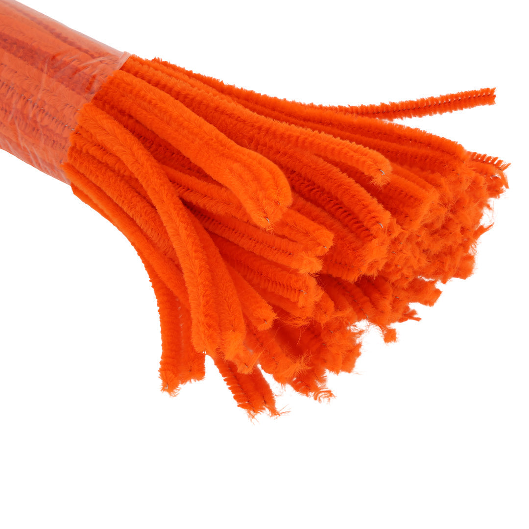 Plain Pipe Cleaners (D) - Orange