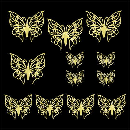 3D Butterfly Cutout - Gold