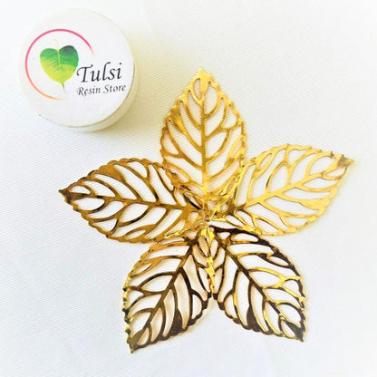 Metal Leaf Charm (B) (2pc)
