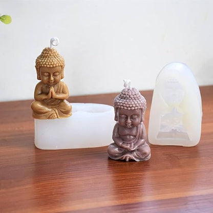 3D Buddha Candle Mould