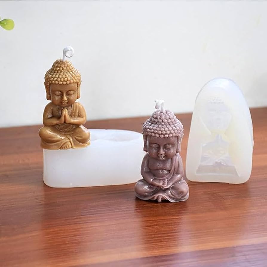 3D Buddha Candle Mould