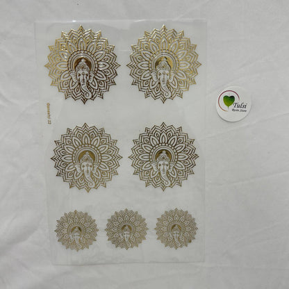 Gold Insert Sheet - Ganesha (D)