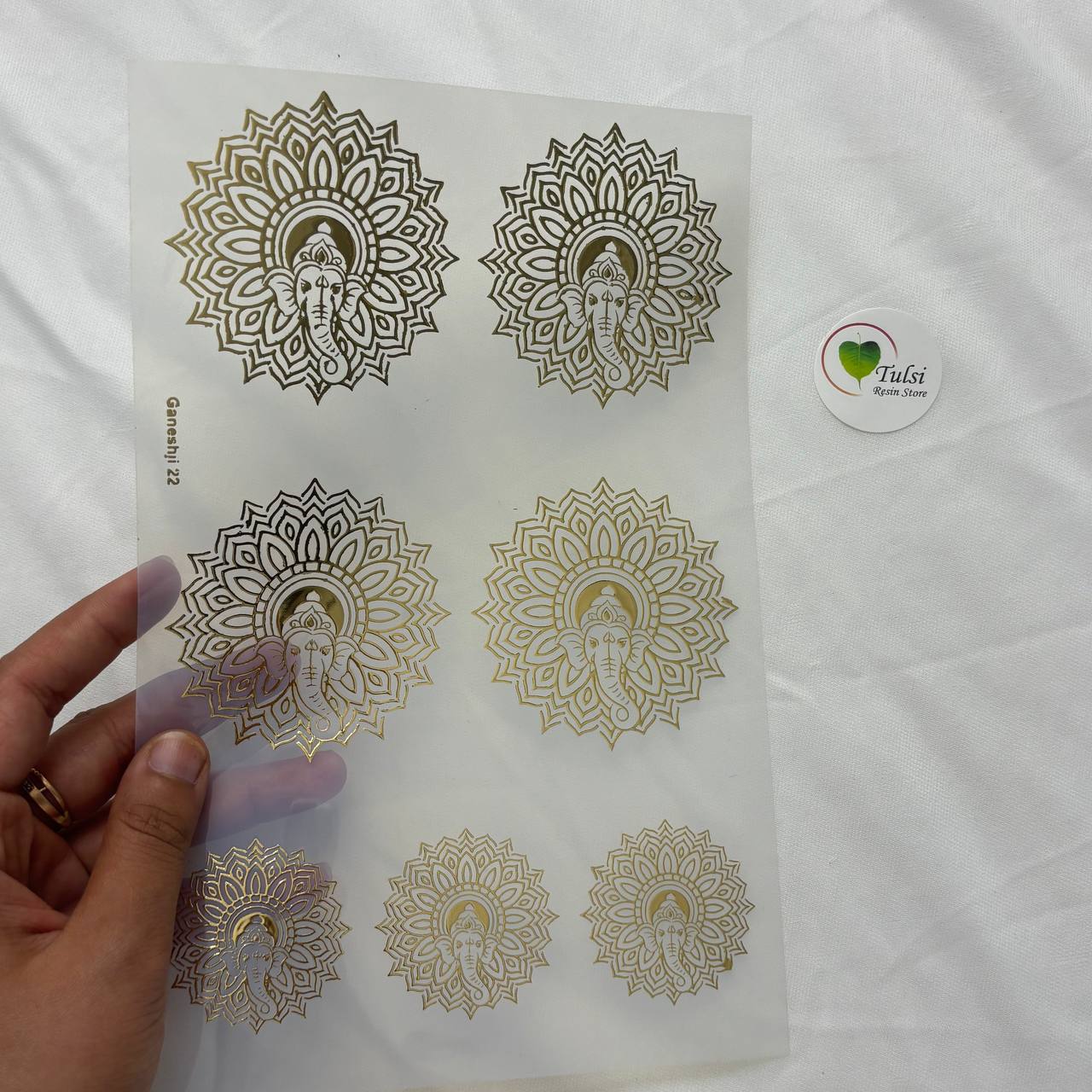 Gold Insert Sheet - Ganesha (D)