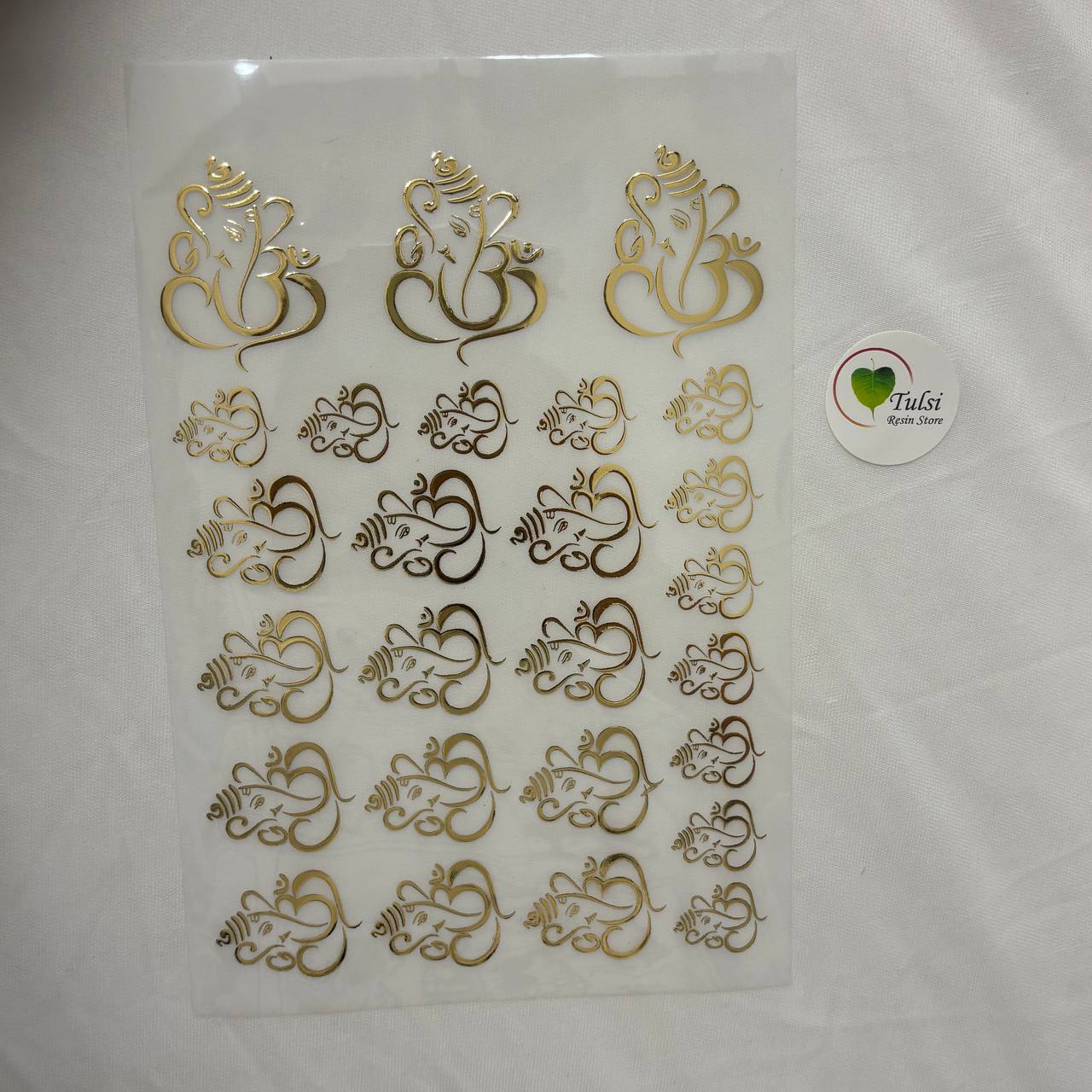 Gold Insert Sheet - Ganesha (C)