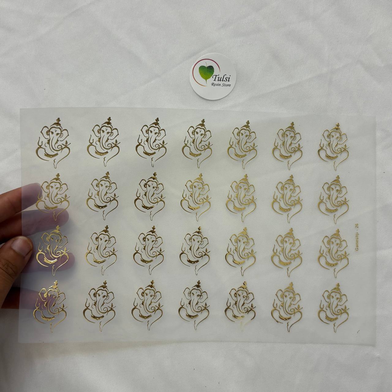Gold Insert Sheet - Ganesha (A)