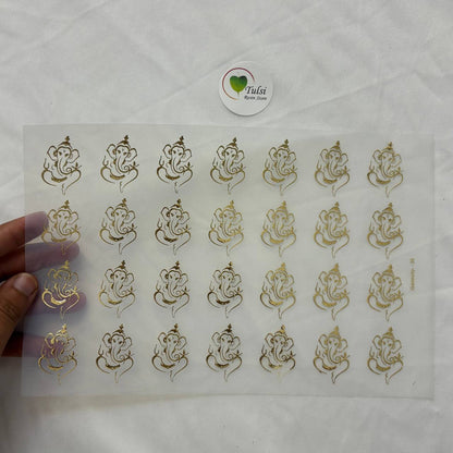 Gold Insert Sheet - Ganesha (A)