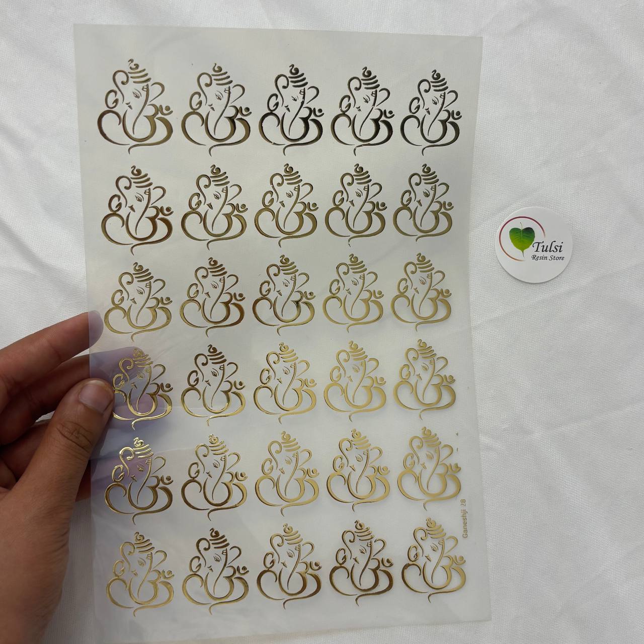 Gold Insert Sheet - Ganesha (B)