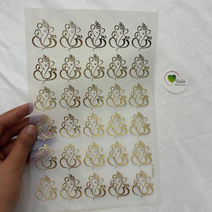 Gold Insert Sheet - Ganesha (B)