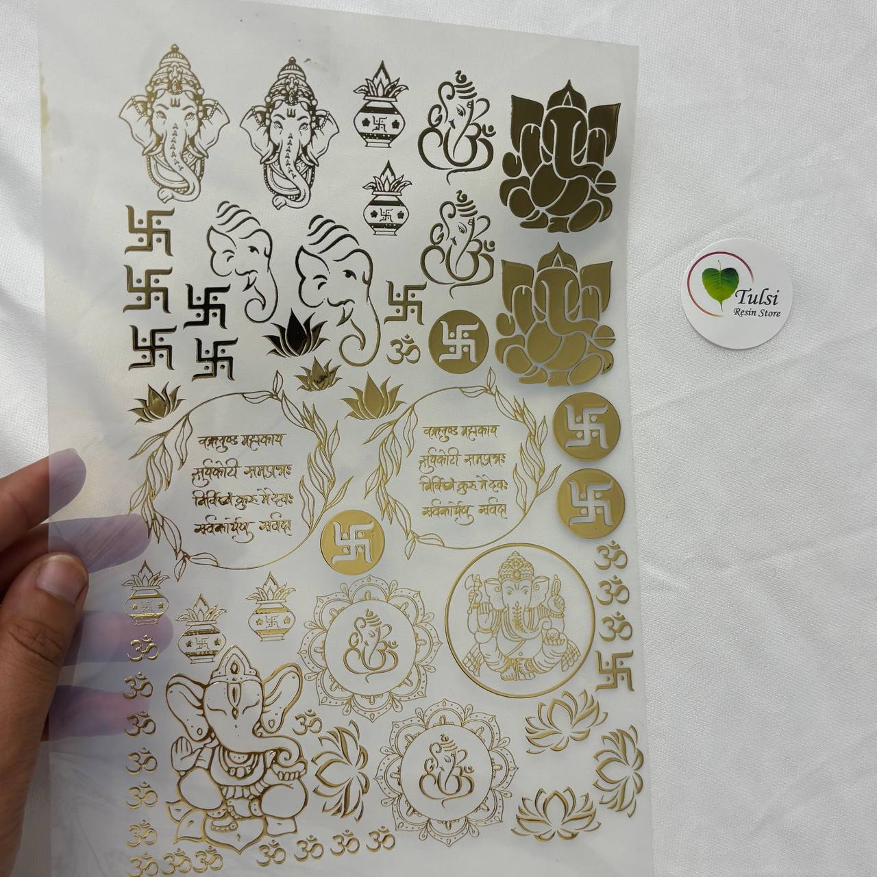 Gold Insert Sheet - Ganesha (E)