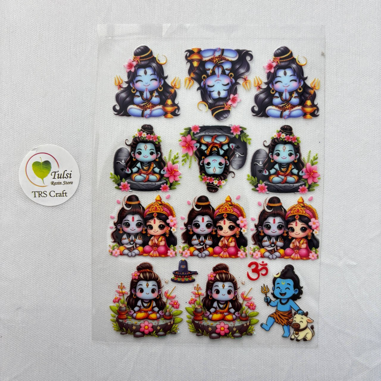 A6 UV DTF Sticker - God Idols Shivji (H)