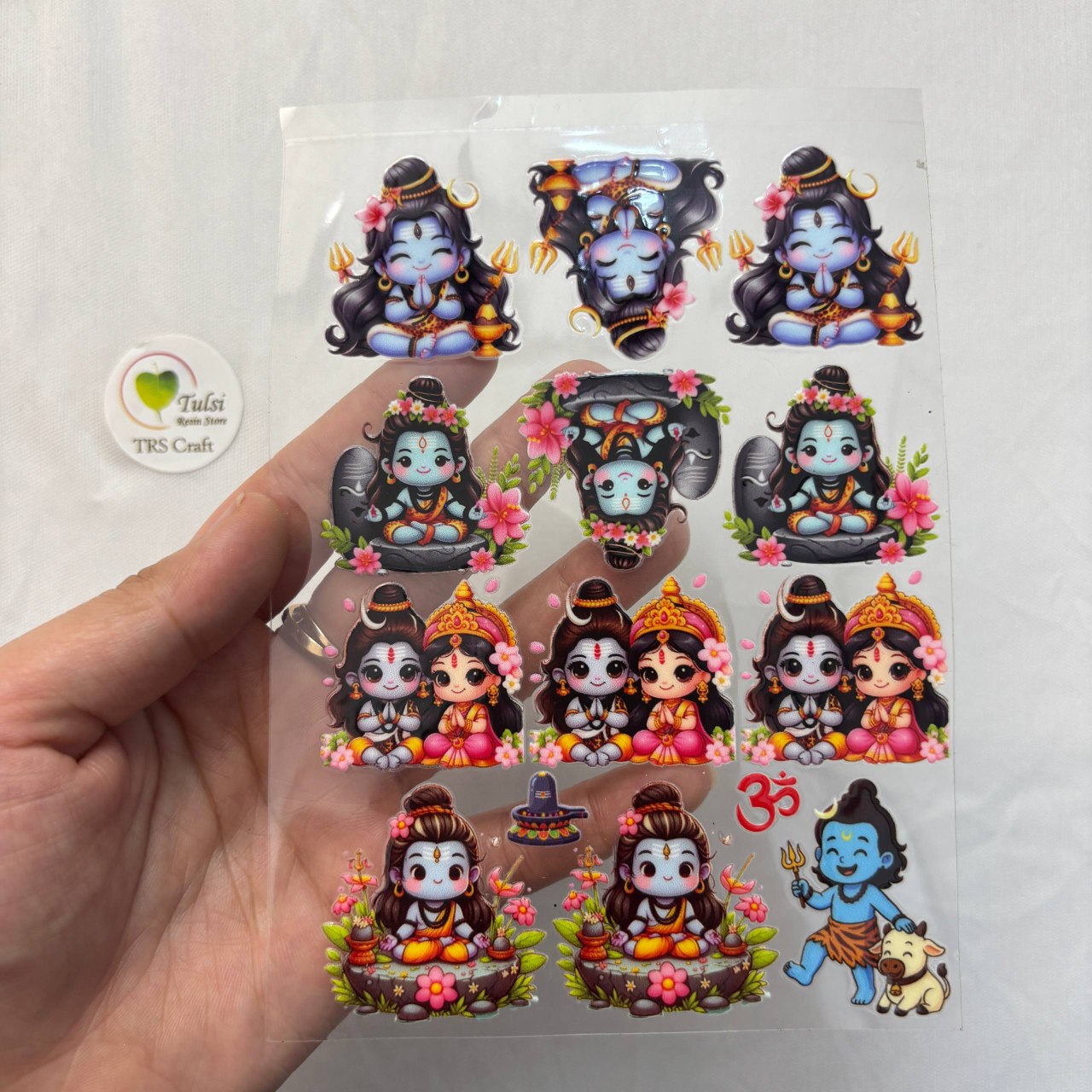 A6 UV DTF Sticker - God Idols Shivji (H)