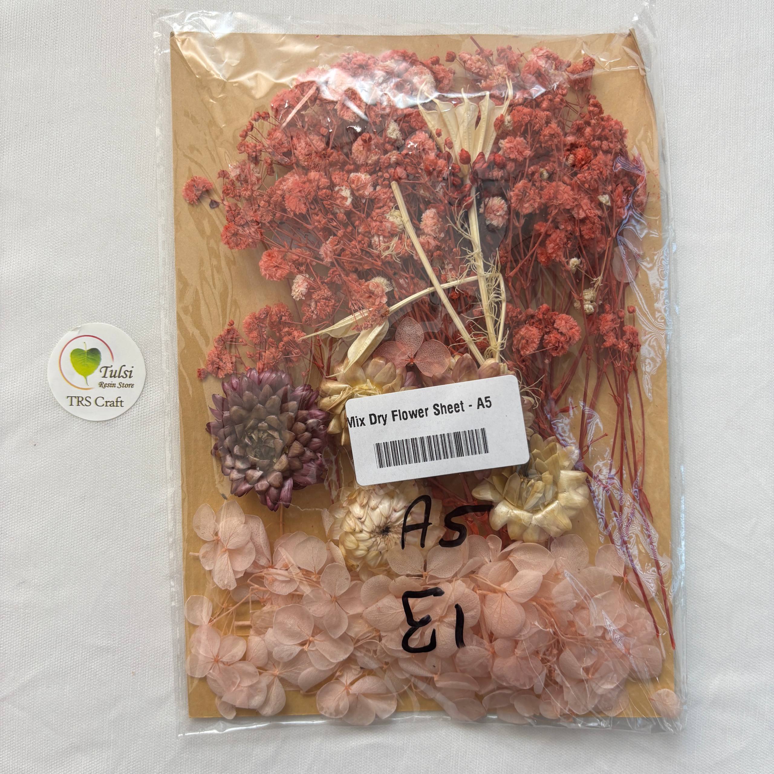 Mix Dry Flower Sheet - A5