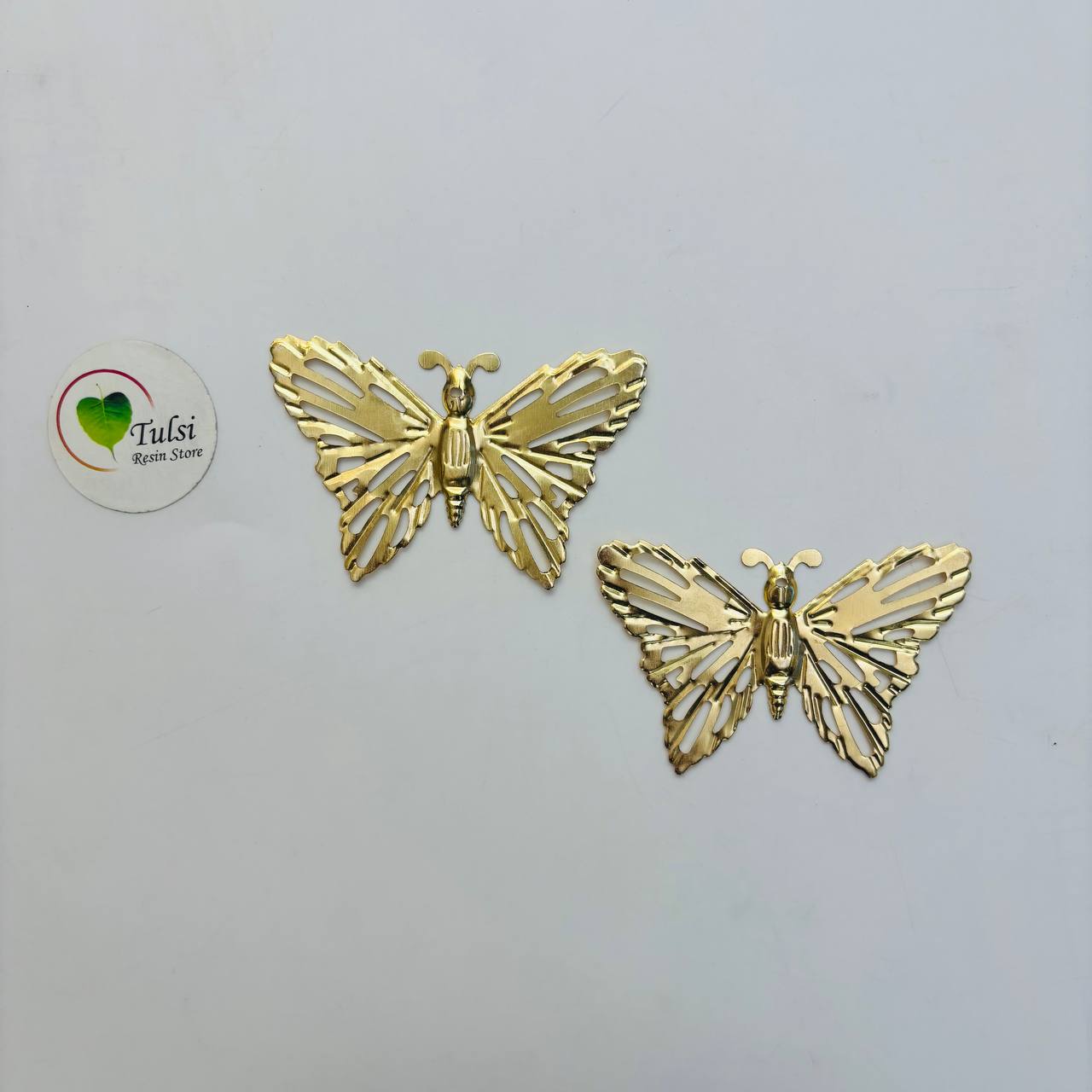 Metal Butterfly Charm (F) (2pc)