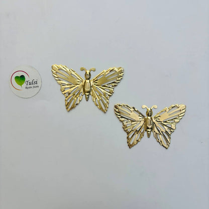 Metal Butterfly Charm (F) (2pc)