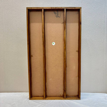 Teakwood Floating Frame (H) - 3 Partition (21" By 36")