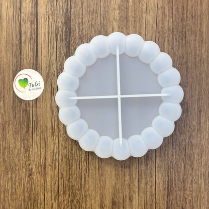 Bubble Edge Round Coaster Mould (B)