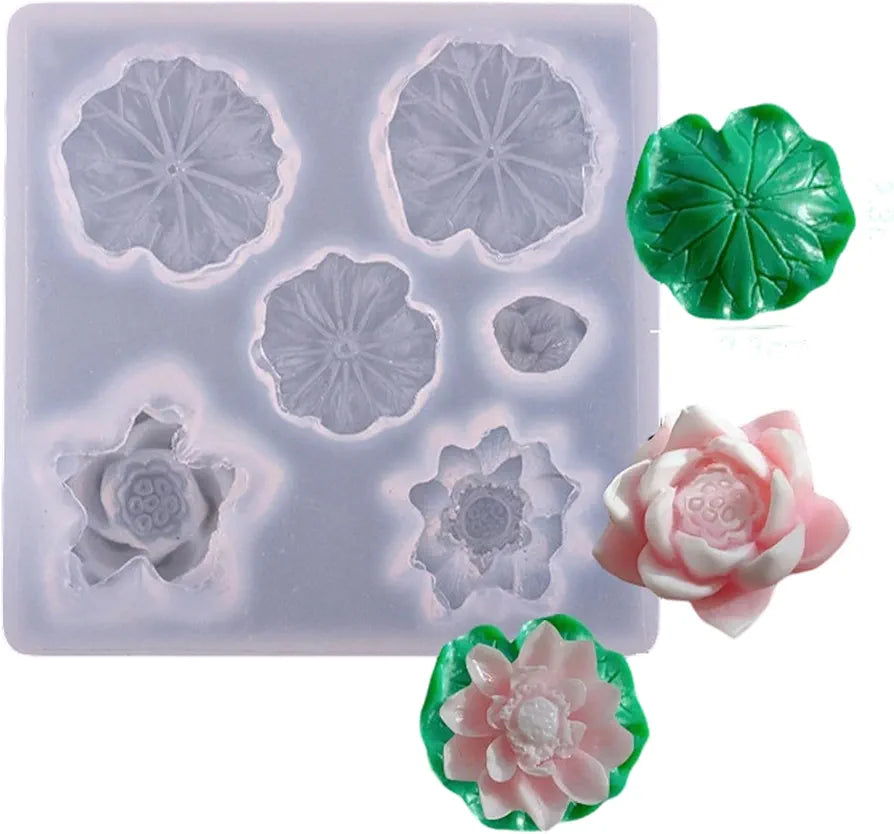 Lotus Pond Miniature Mould (A) - 6 Cavity (HM)