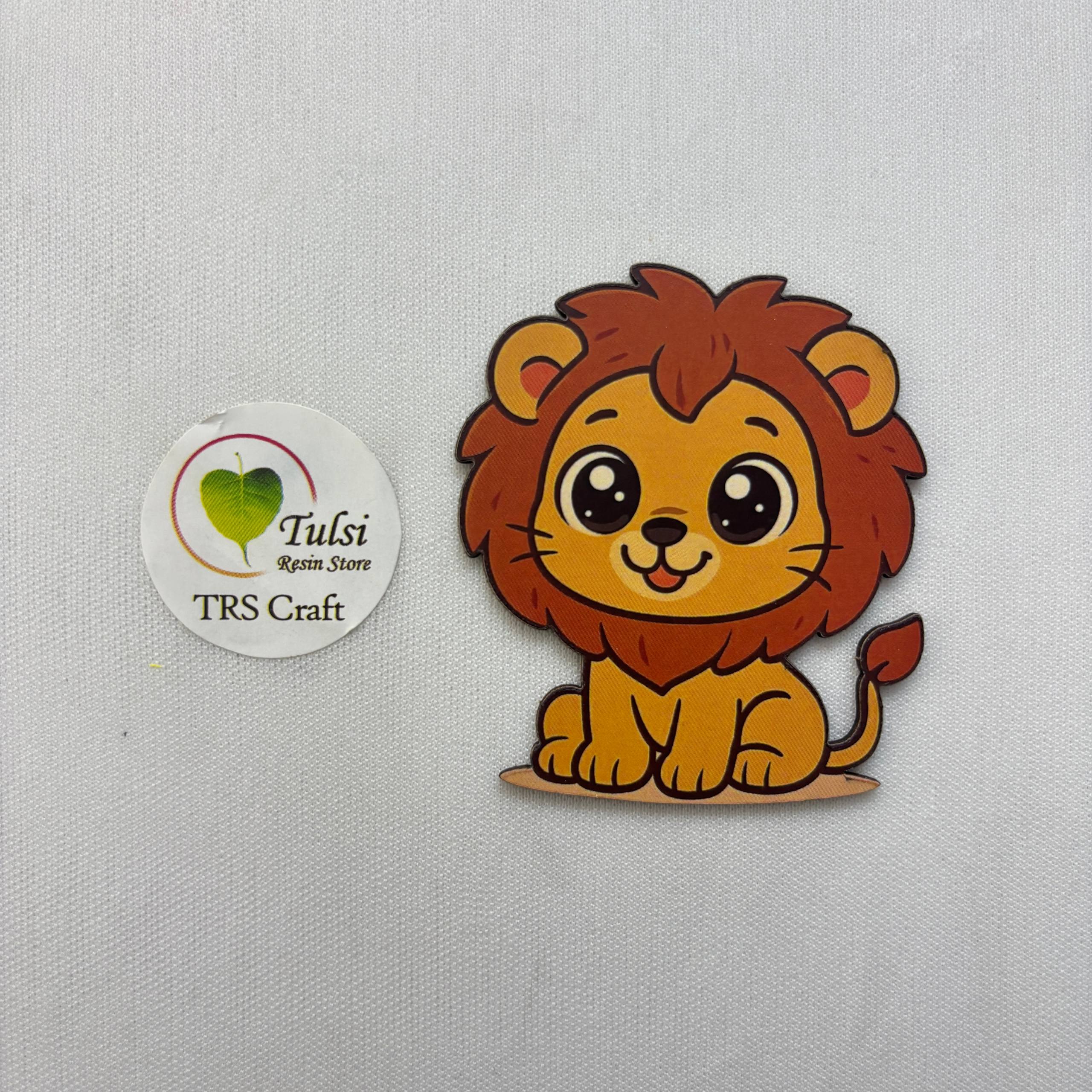 MDF Printed Lion Cutout
