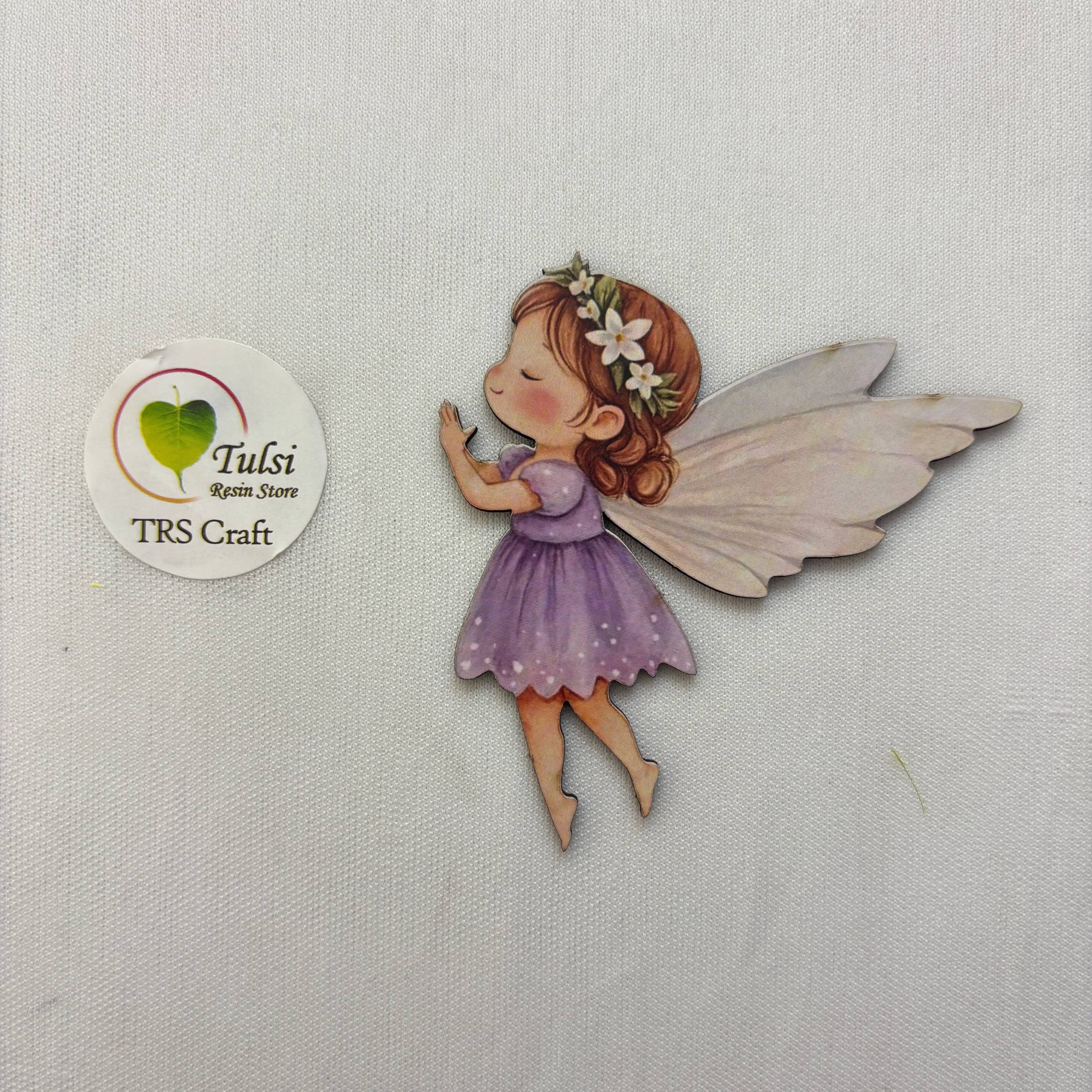 MDF Printed Angel Cutout