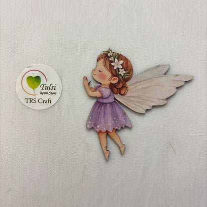 MDF Printed Angel Cutout