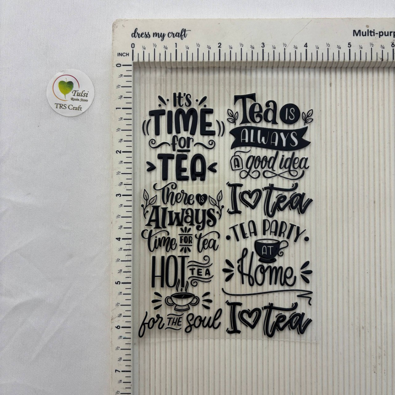 A6 UV DTF Sticker - Tea/Coffee Caption (A)