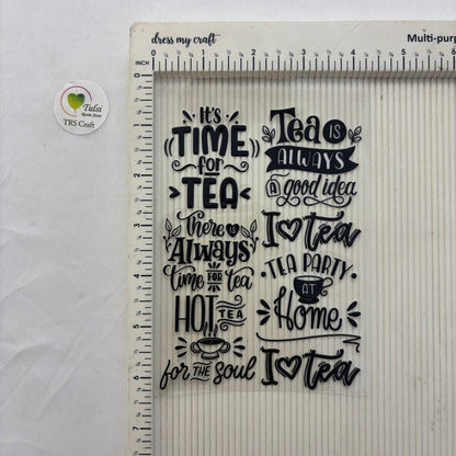 A6 UV DTF Sticker - Tea/Coffee Caption (A)